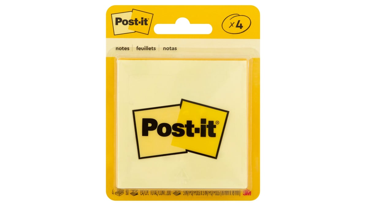 Post-it Notes 3 x 3 (4 ct) Delivery - DoorDash