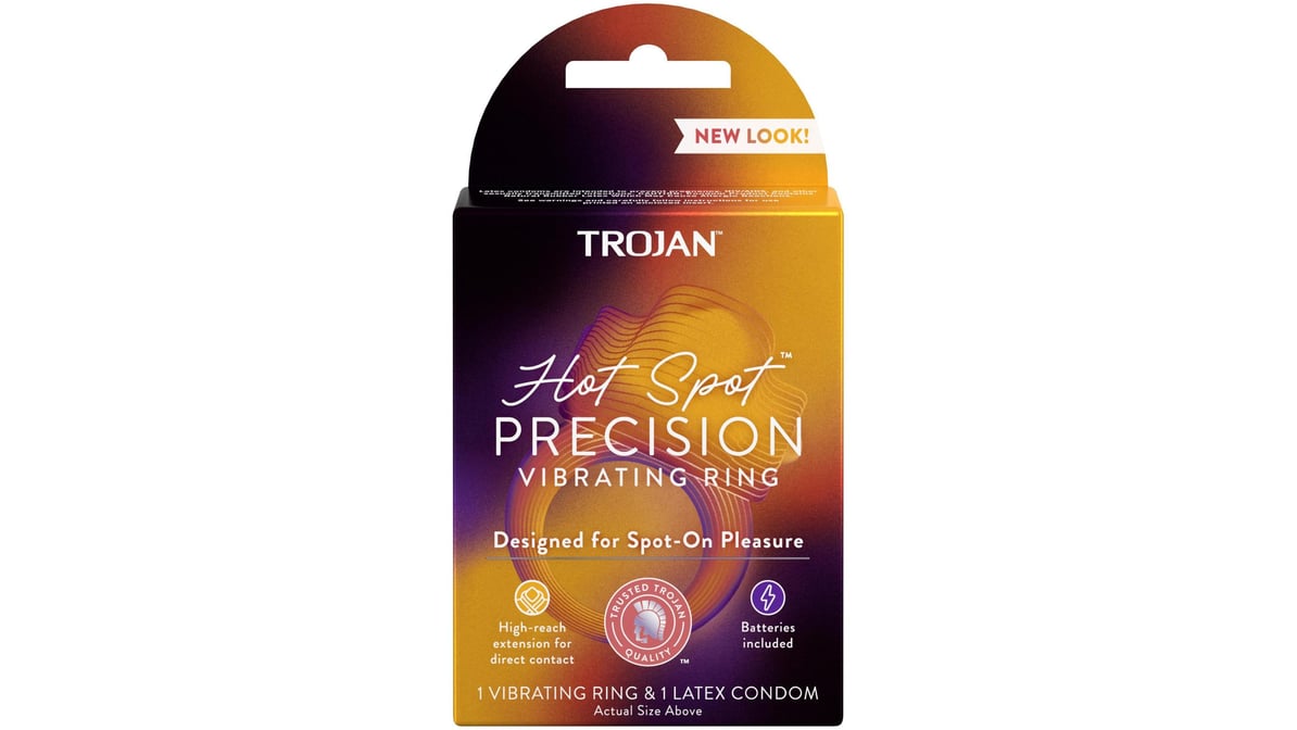 Trojan Vibrations Hot Spot Precision Vibrating Ring | Delivery Near Me -  Doordash