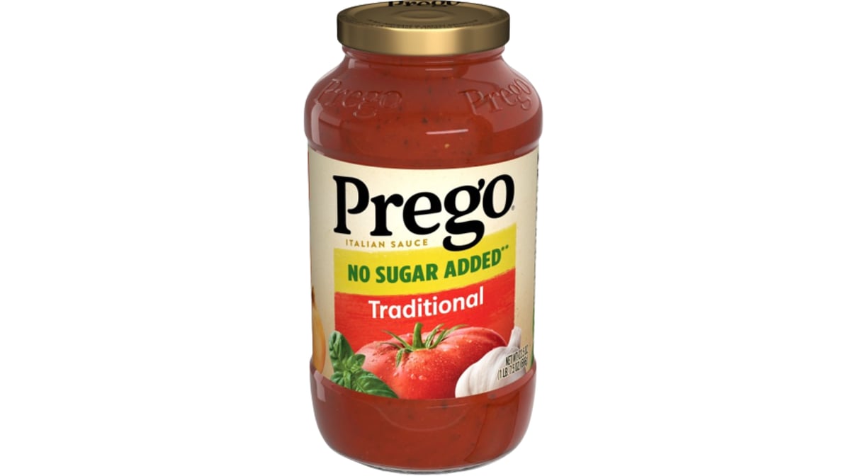 Prego No Sugar Added Traditional Pasta Sauce (23.5 oz) Delivery - DoorDash