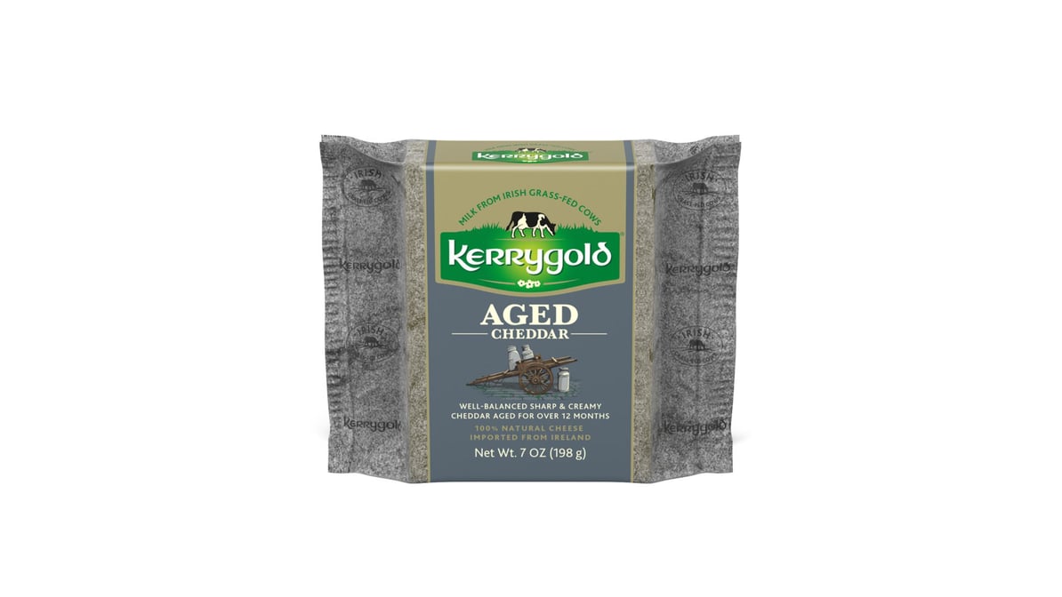 Kerrygold Grass Fed Irish Aged Cheddar Cheese (7 Oz) | Delivery Near Me ...