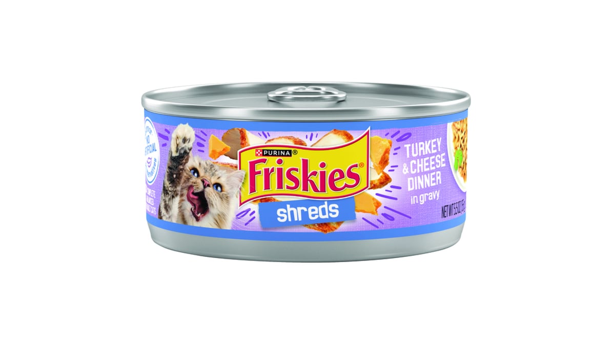 Friskies shreds cat fashion food