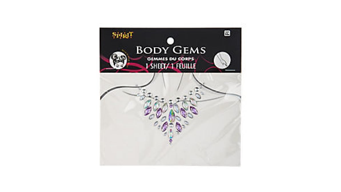 Iridescent Sternum Body Gems 