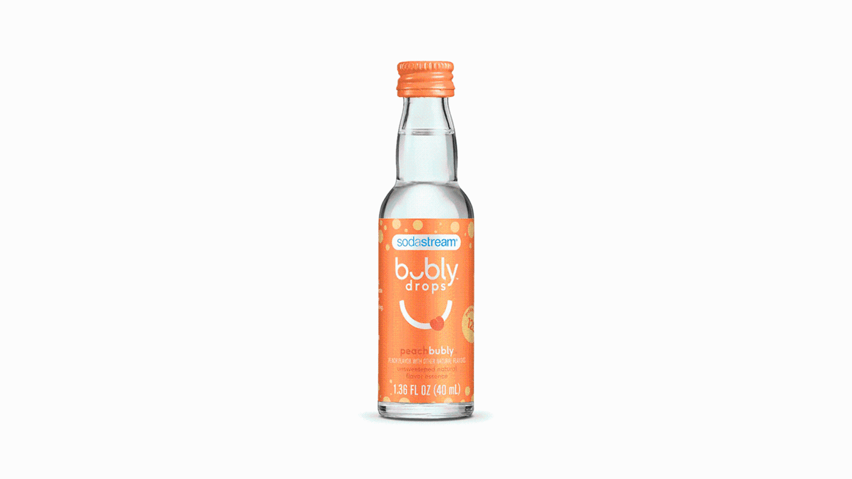 Soda Stream Bubly Bounce Drops Peach Drink Mix (1.36 oz) | Delivery Near Me  - Doordash