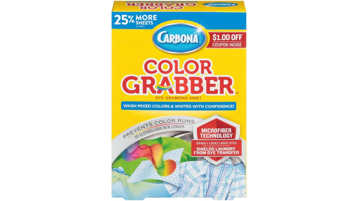 Carbona Color Grabber In Wash Dye Grabbing Sheets Box (30 ct