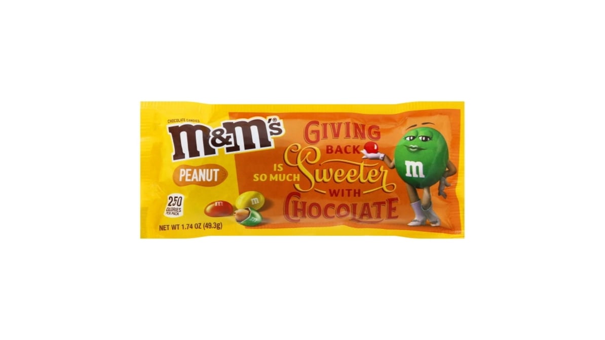 M&M's White Chocolate Peanut Share Size 2.8oz Bag - 24ct