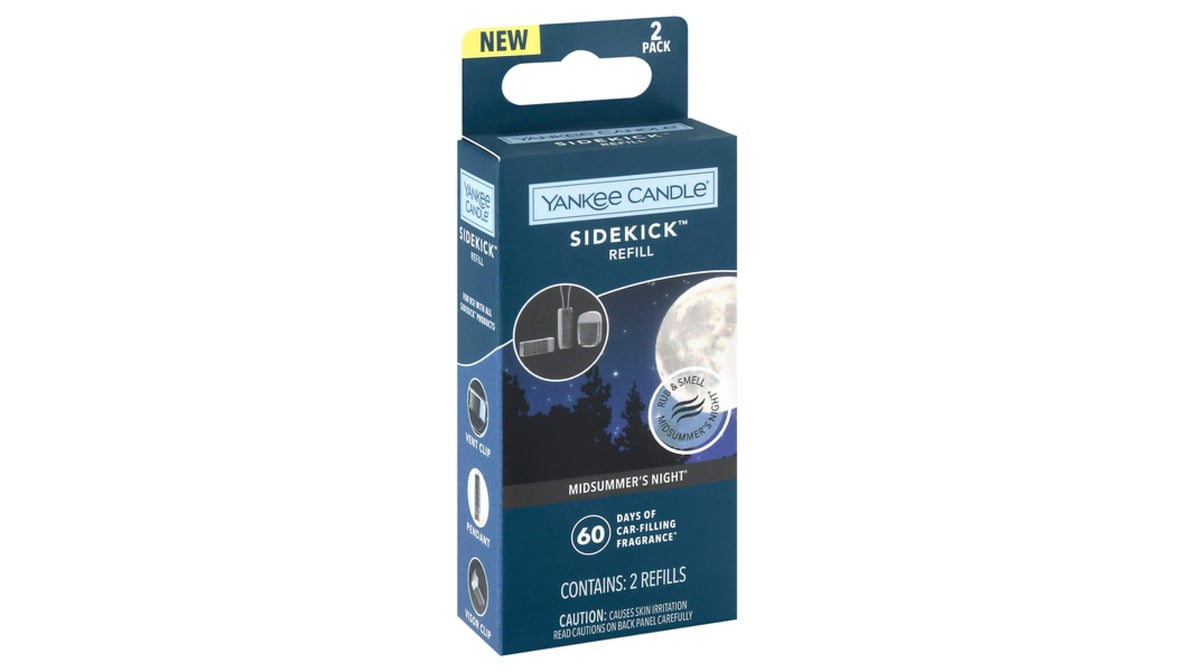 Yankee Candle Sidekick Collection Midsummer's Night Auto Air Fragrance  Refills