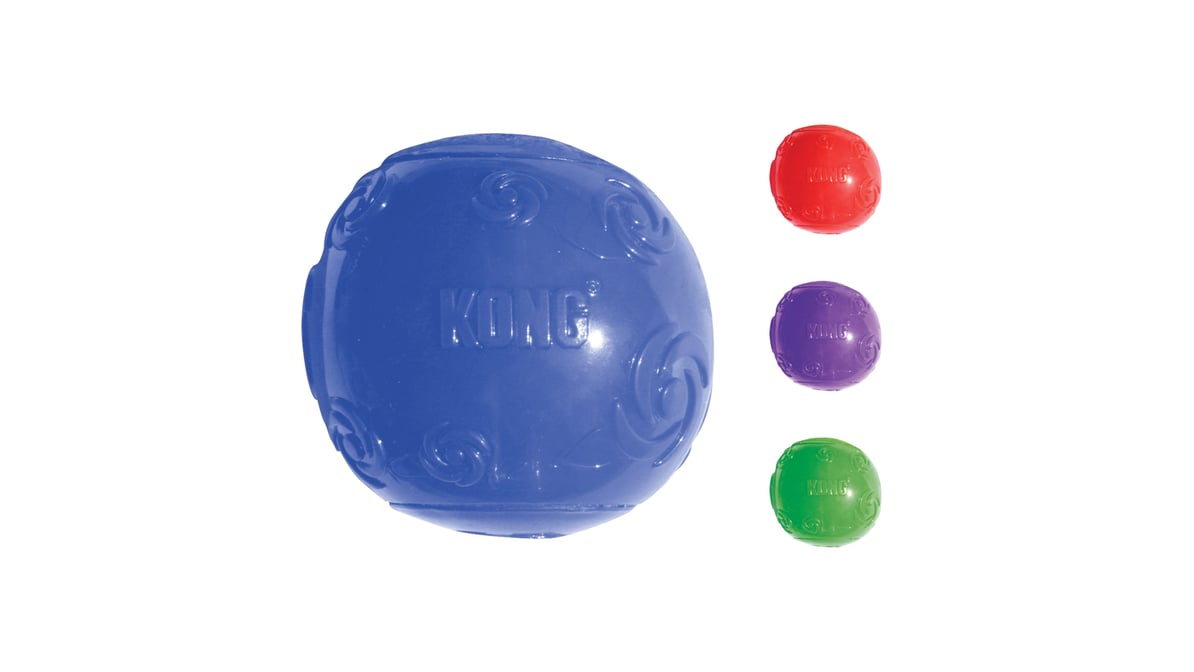 KONG Squeezz Ball Dog Toy, Medium