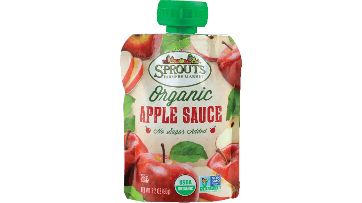 Organic Apple Sauce Pouches 3.2 OZ