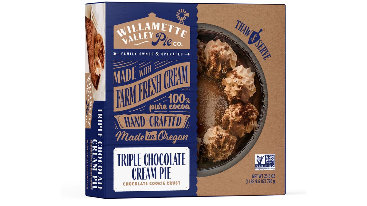 Willamette Valley Pie Co. Triple Chocolate Cream Pie (25.6 oz) | Delivery  Near Me - Doordash