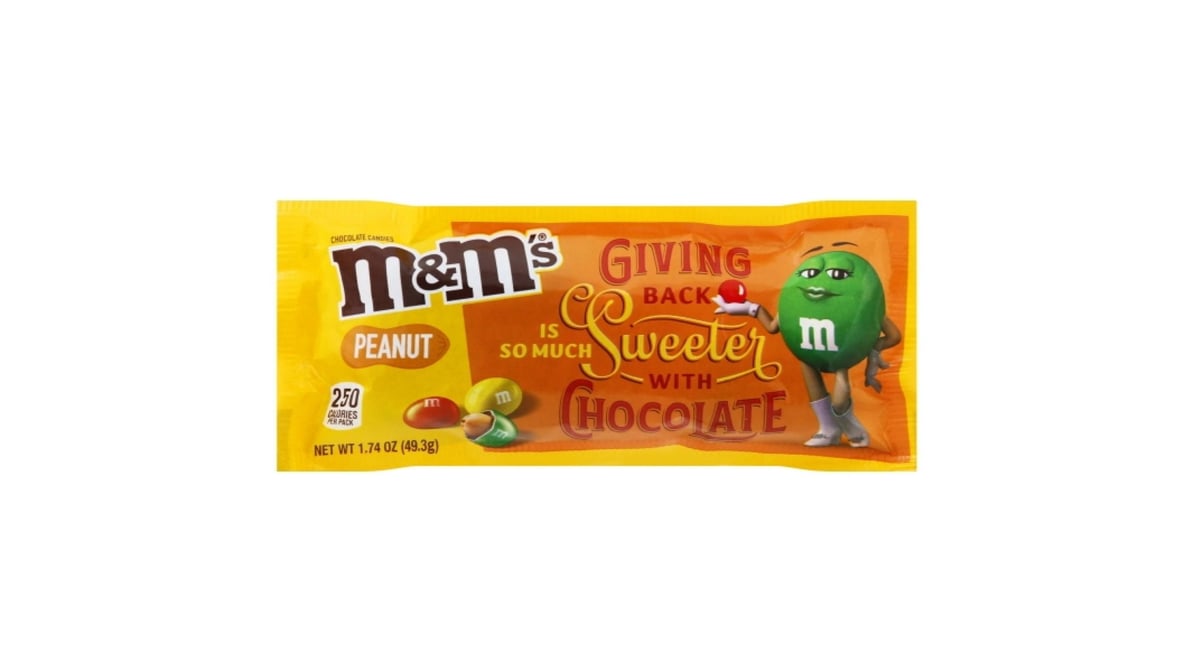 8) Bags Of Peanut M&M's Chocolate Candies 1.74 Oz Each *7