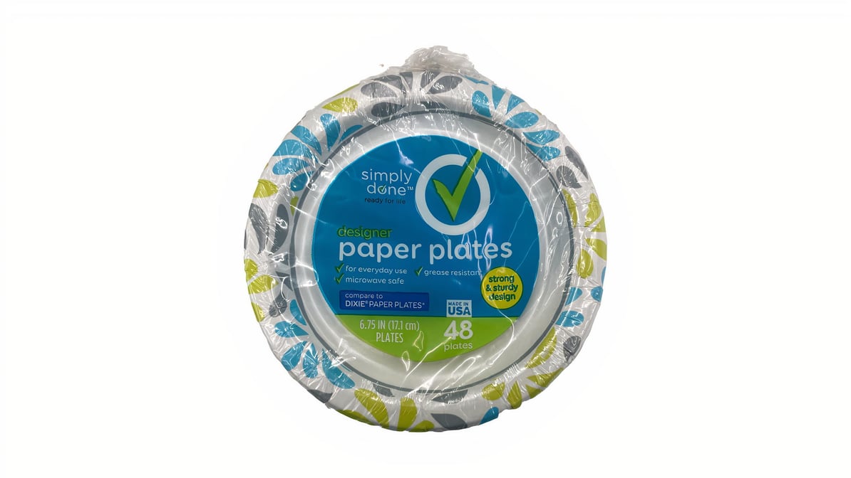 Simply Done Designer Paper Plates