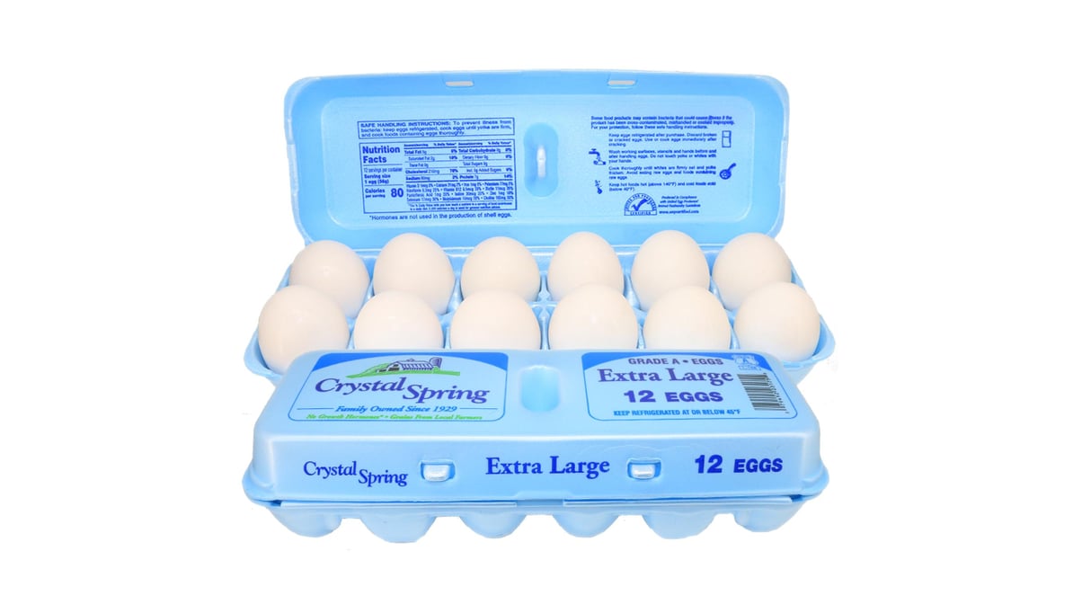 Grade A Extra Large Eggs 12 ct