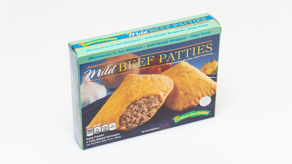 Caribbean Food Delights Mild Beef Patties, 9 oz