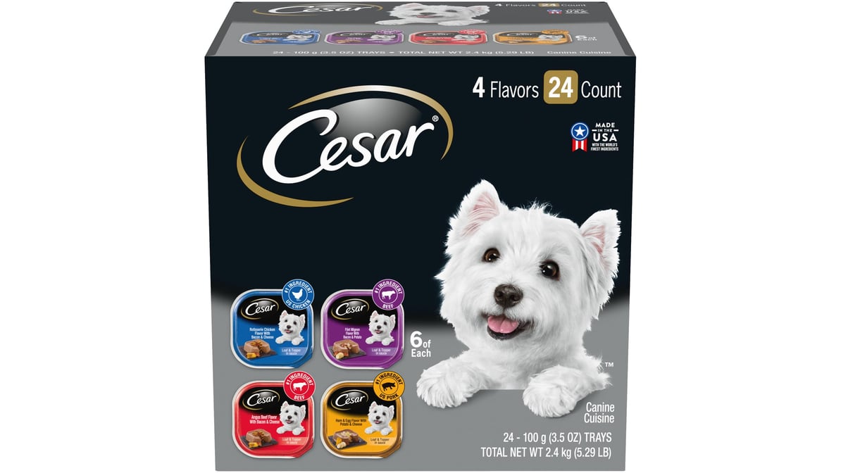 Cesar dog outlet food 24 pack