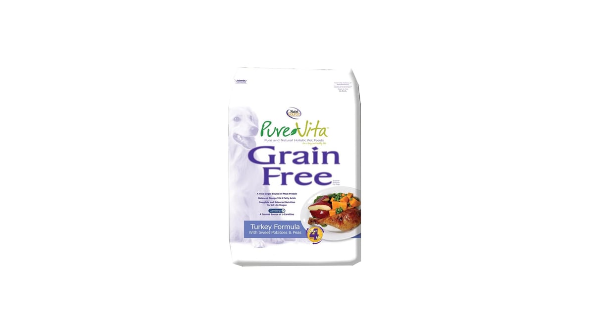 Pure vita dog food turkey clearance and sweet potato