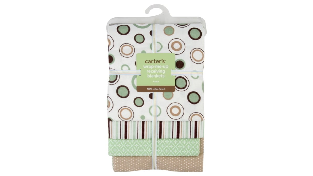 Carter's flannel fashion receiving blankets