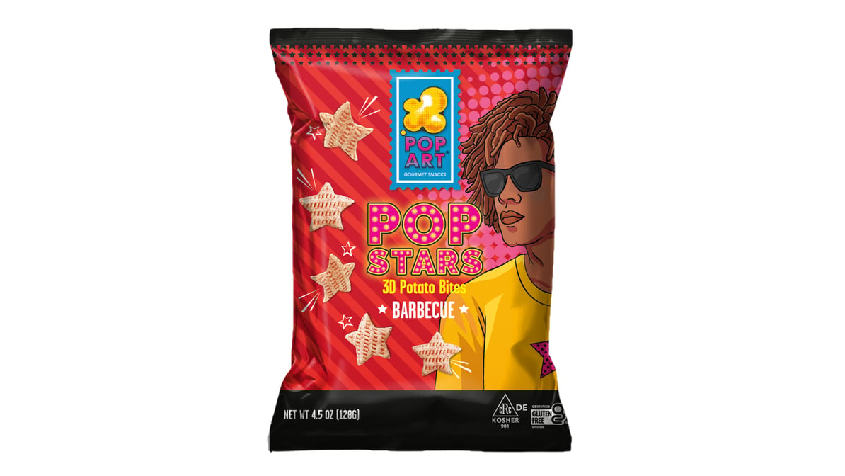 Pop Art Pop Stars Barbecue 3D Potato Bites (4.5 oz) | Delivery Near Me -  Doordash