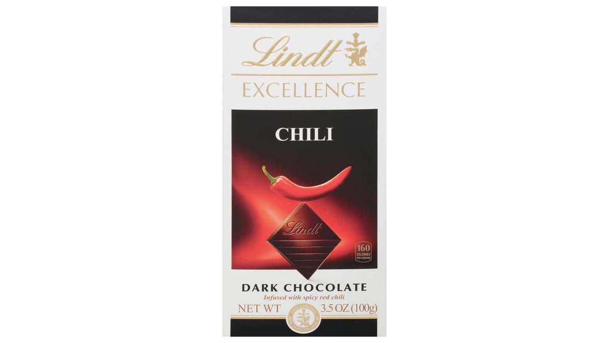 Lindt Excellence Dark Chocolate Chili Bar