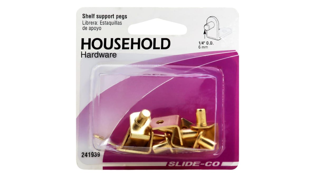 Slide-Co Shelf Support Pegs (8 ct) | Delivery Near Me - Doordash