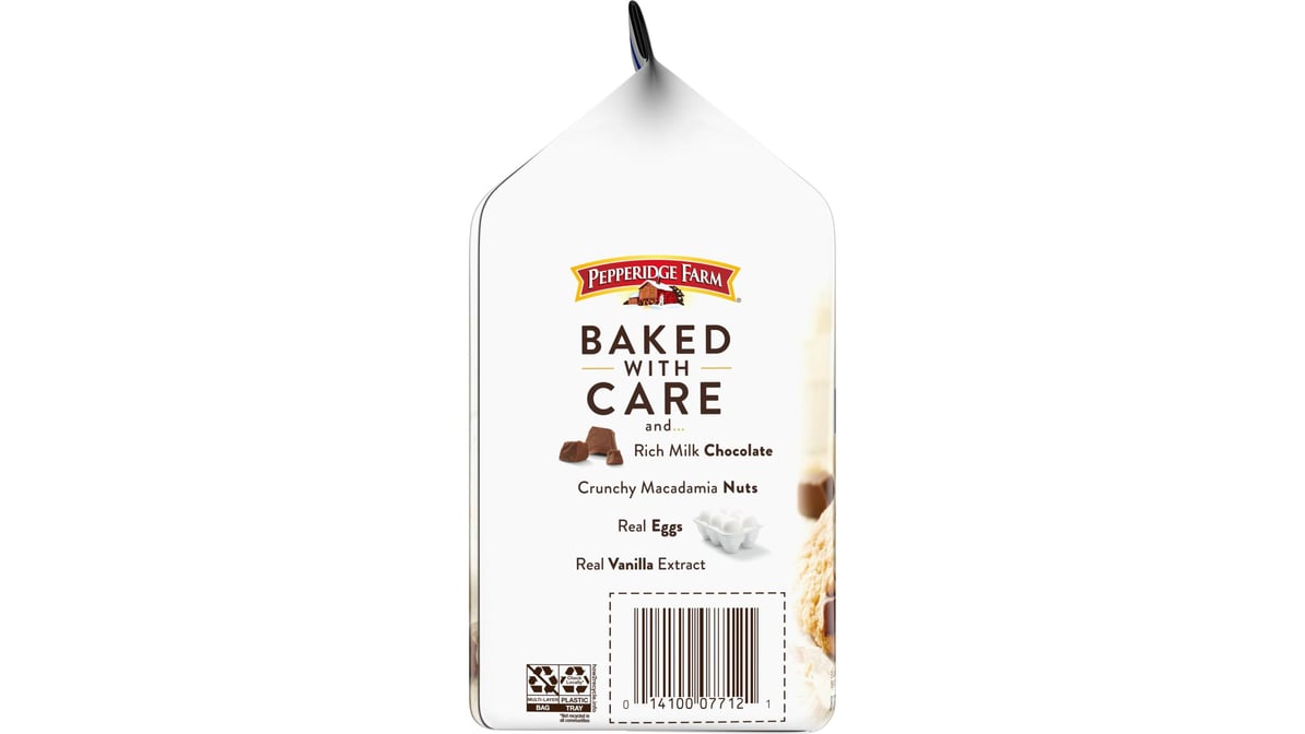 Pepperidge Farm Sausalito Crispy Milk Chocolate Macadamia Nut Cookies, 7.2  ounce Bag (8 Cookies)