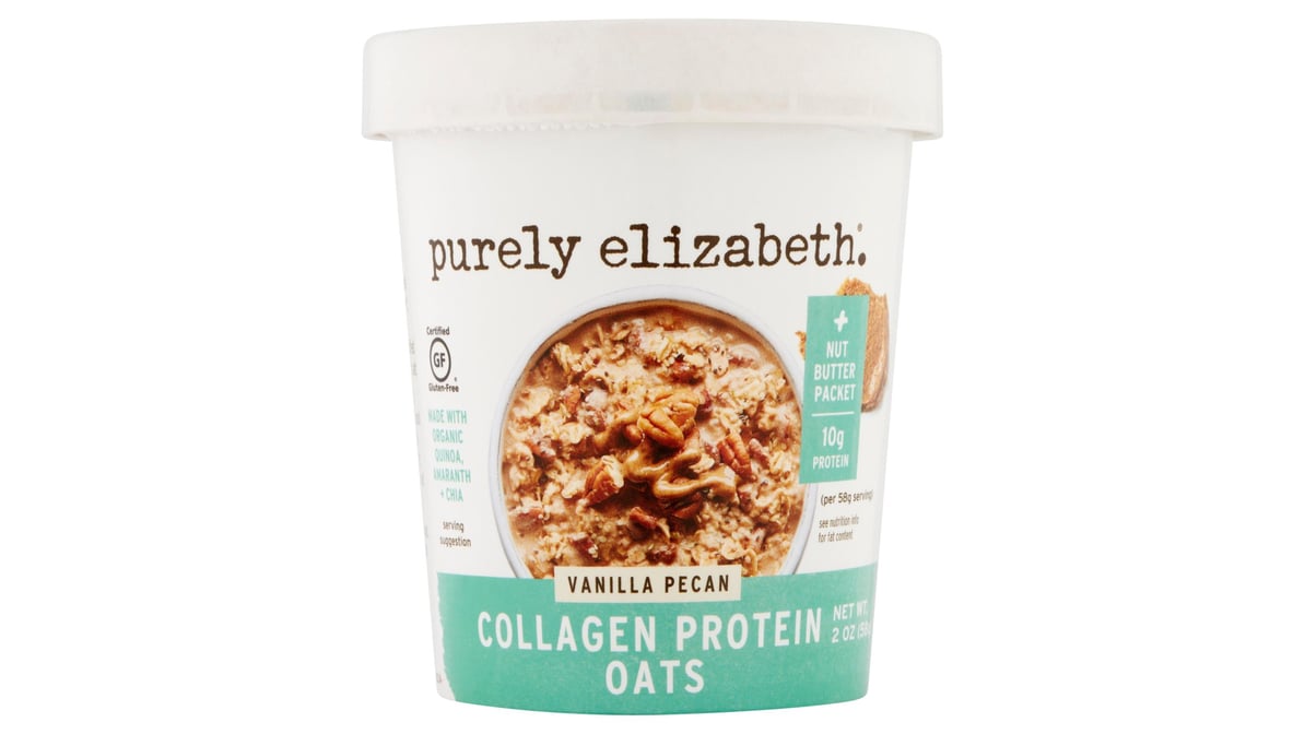 Purely Elizabeth Collagen Protein Oats, Vanilla Pecan - 2 oz