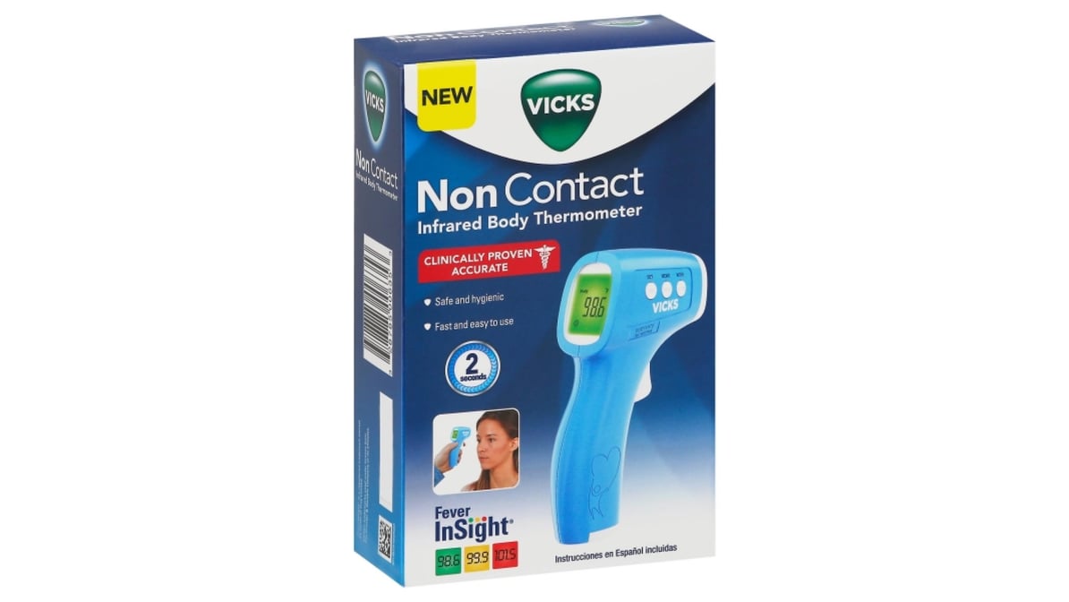 Vicks Body Thermometer, Infrared, Non Contact