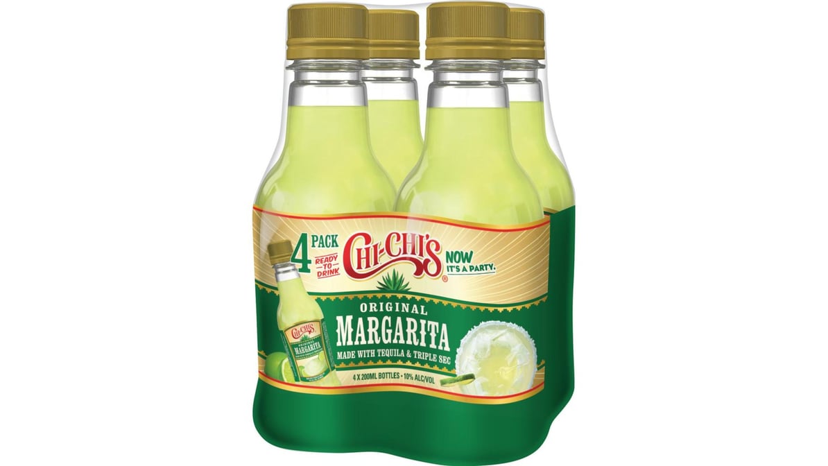 Chi-Chis Margarita RTD Bottles (200 ml x 4 ct) | Delivery Near Me -  Doordash