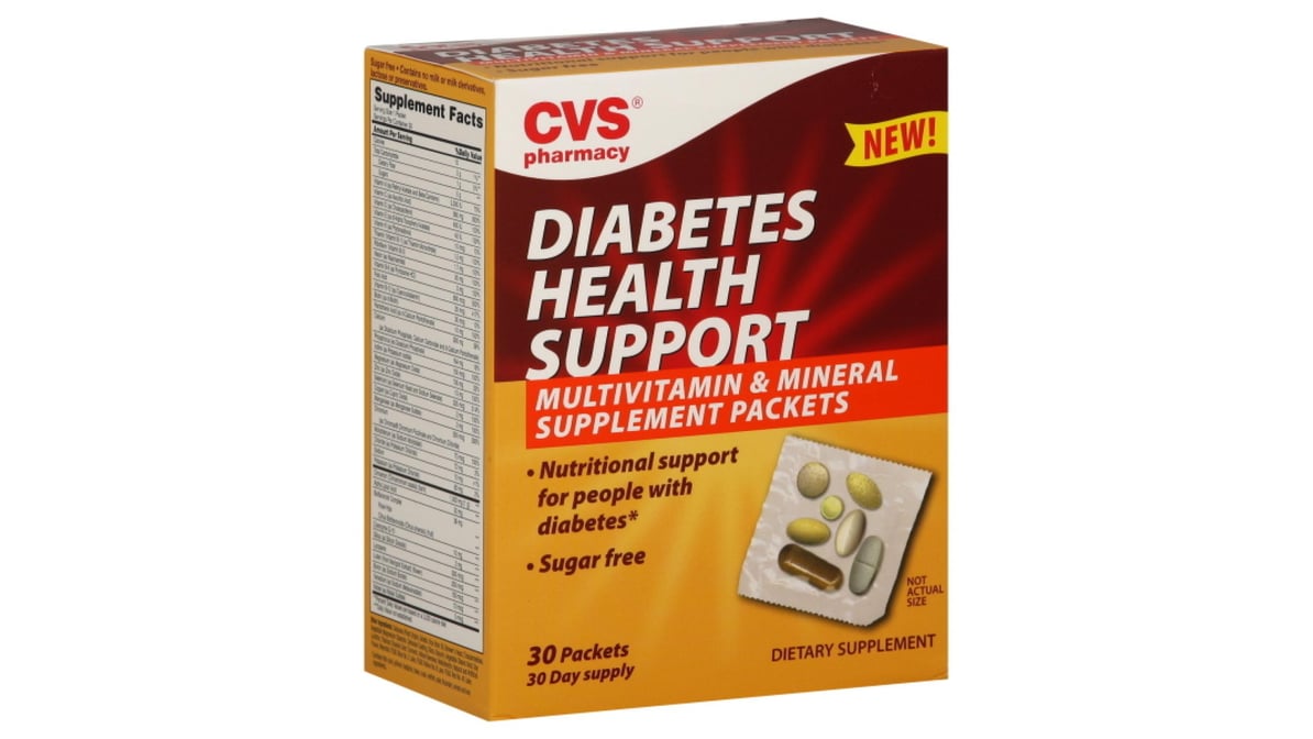 CVS Pharmacy Diabetes Health Support Multivitamin and Mineral ...