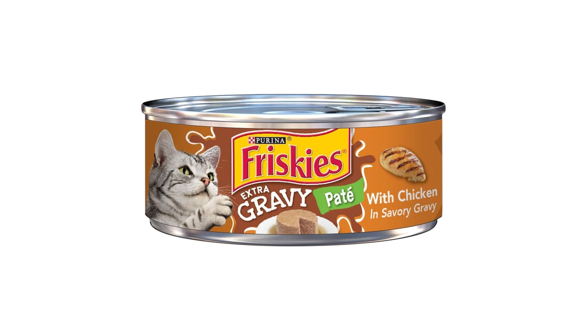 Friskies pate shop with extra gravy