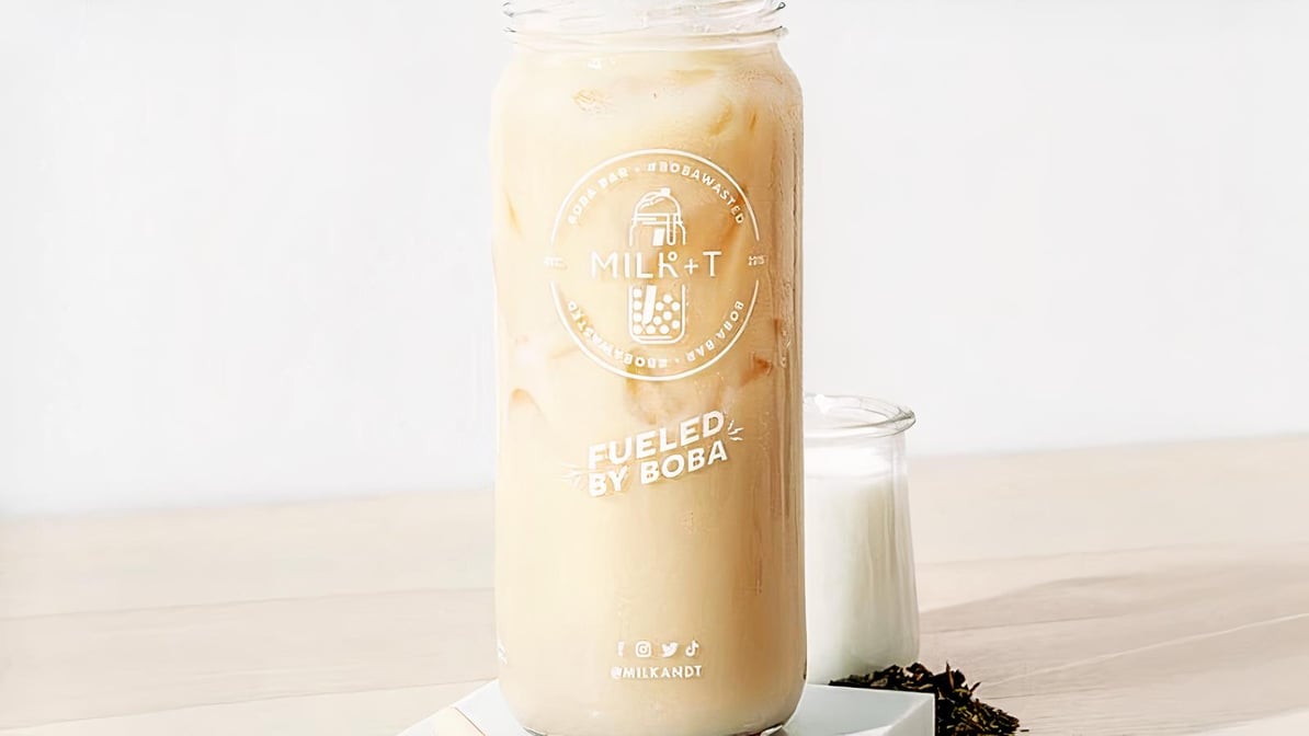 MILK+T Glass Jar