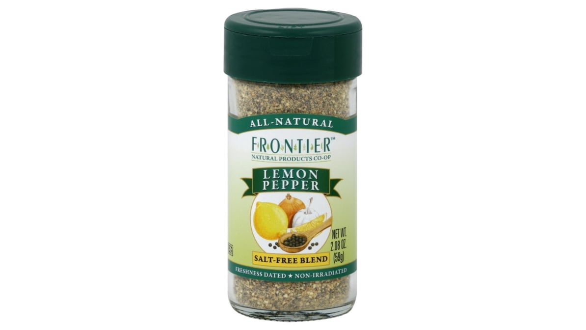 Frontier Co-op Lemon Pepper Seasoning Blend 2.08 oz.