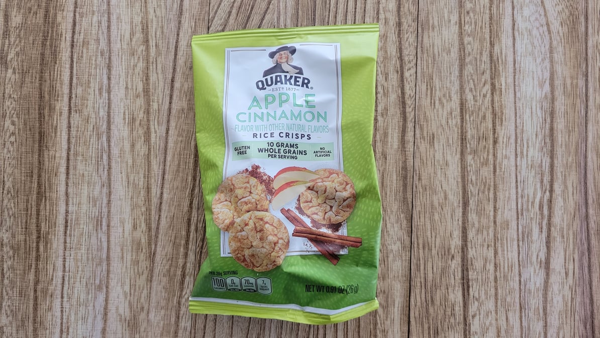 Quaker Cheddar Popped Rice Crisps 0.67 oz. - 60/Case