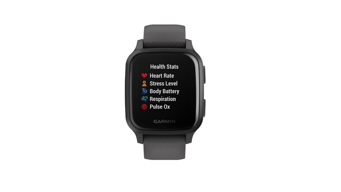 Garmin Venu SQ Activity Tracker Smartwatch Slate Aluminum Bezel