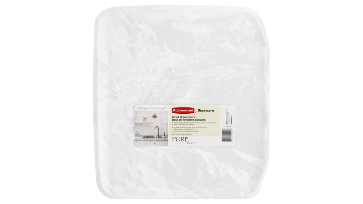 Rubbermaid Small Drain Board Pure White | Delivery Near Me - Doordash