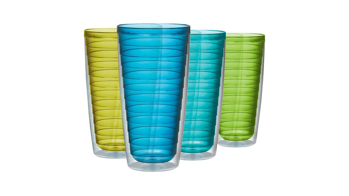 Tall Plastic Tumblers, 4 ct.