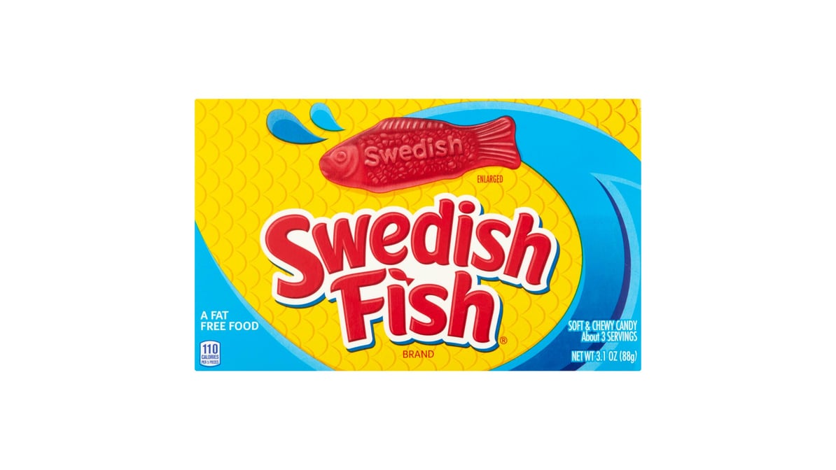 5OZ SWEDISH FISH ASSTD PEG BAG, Packaged Candy