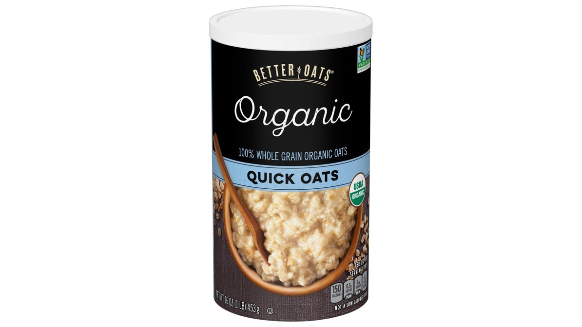 Better Oats Quick Oats Organic-16 Oz