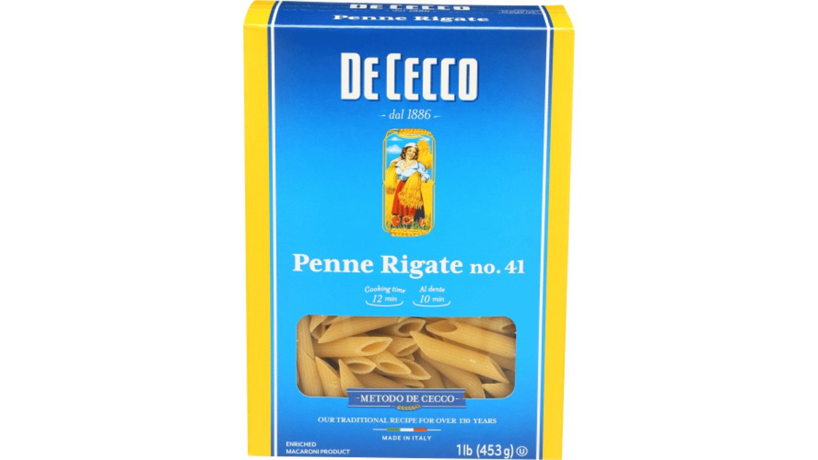 De Cecco Penne Rigate No.41 Pasta, 16 oz 