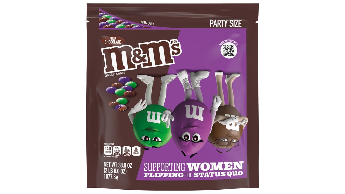 M&M's Supporting Women Flipping the Status Quo 38 oz. Party Size  -- Collectible