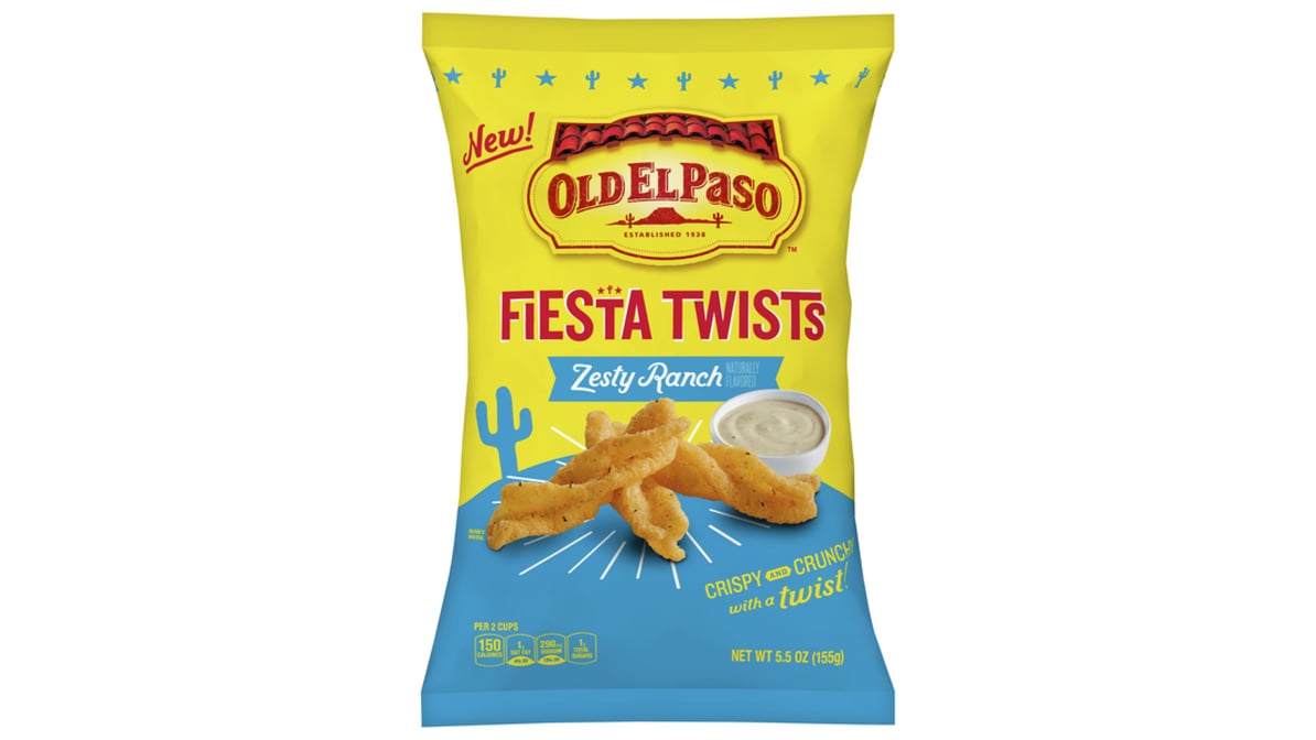 Old El Paso Zesty Ranch Fiesta Twists Crispy Corn Snacks Chips Bag, 5.5 oz  - Kroger