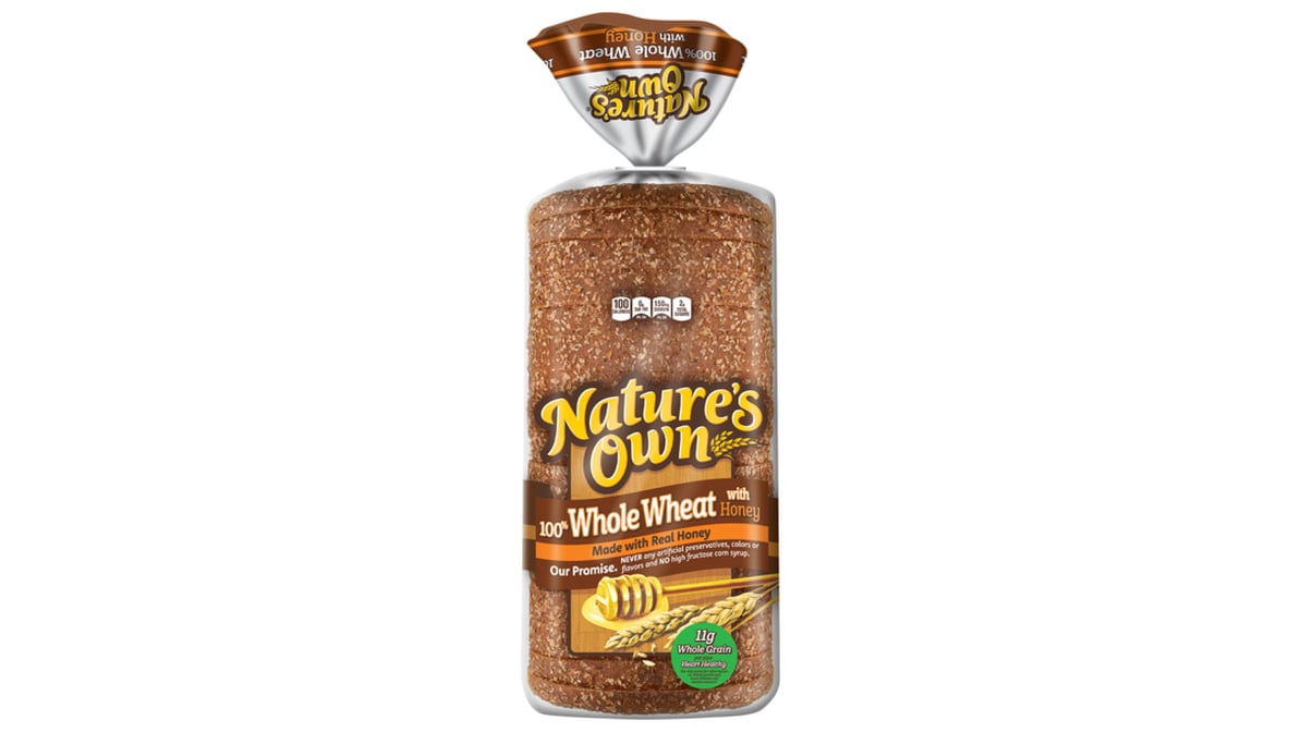 Nature's Own 20 Whole Wheat with Honey Bread 20 oz