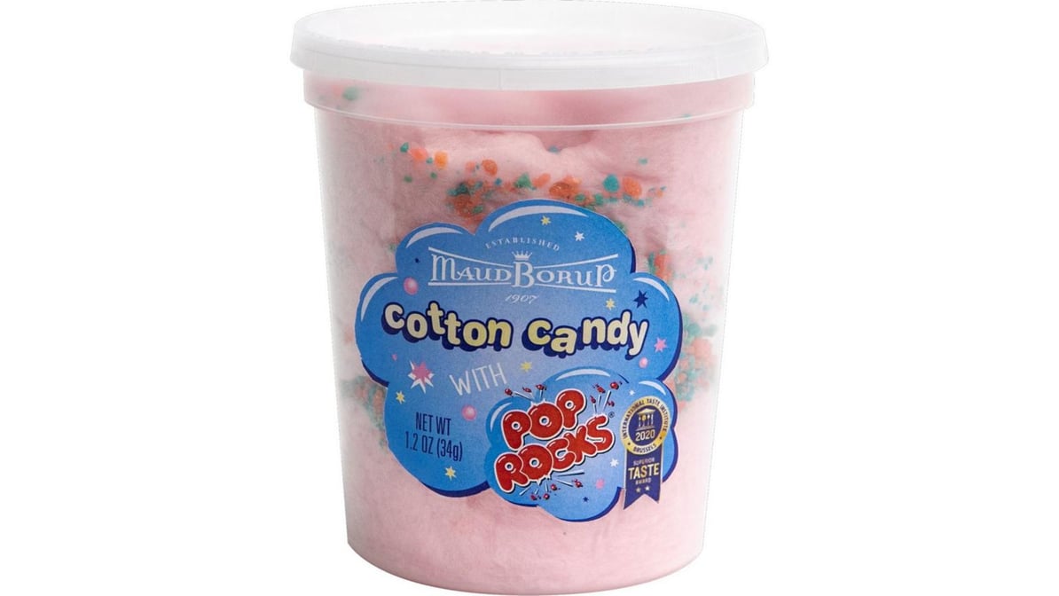 Maud Borup Cherry Cotton Candy with Pop Rocks (1.2 oz) | Delivery Near Me -  Doordash