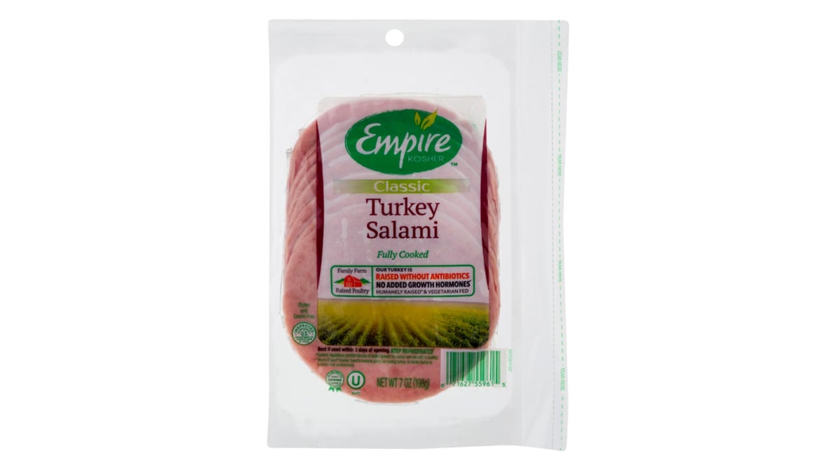 Empire Kosher Classic Turkey Salami, 7 oz