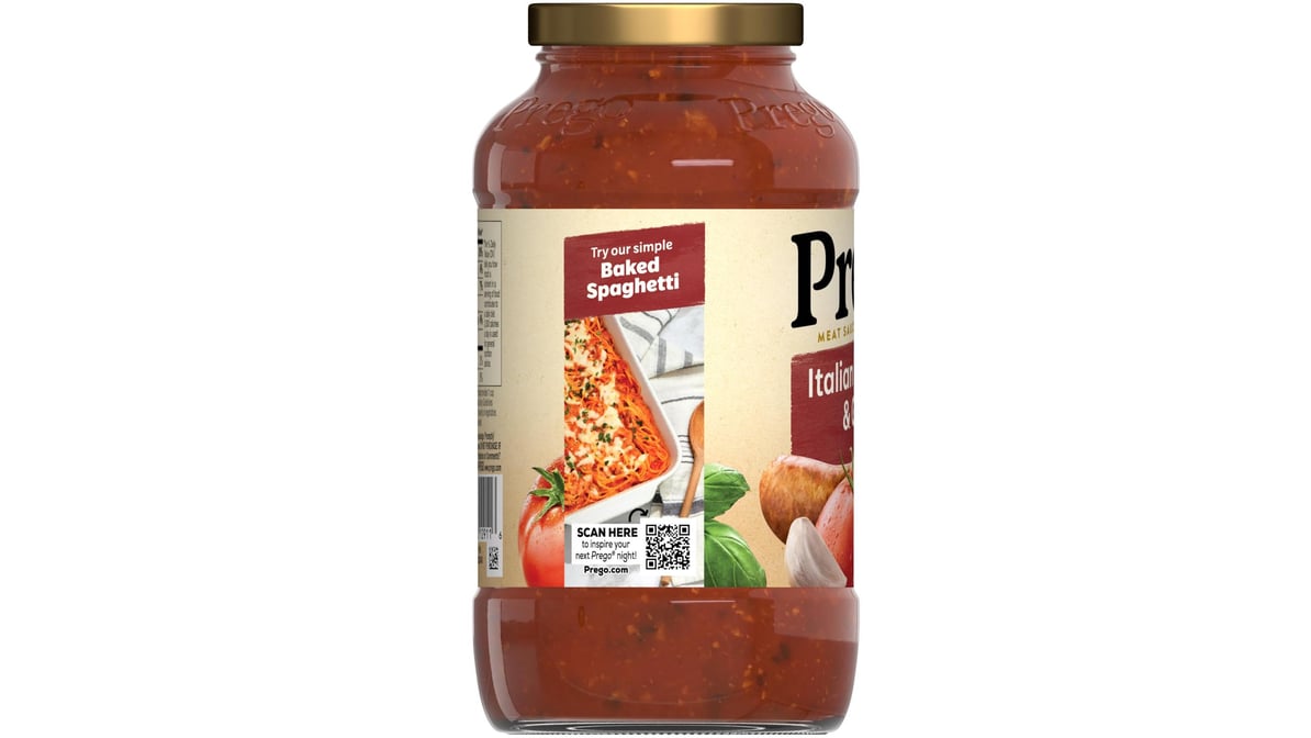 Prego Pasta Sauce Tomato Sauce with Italian Sausage & Garlic - 23.5oz 23.5  oz