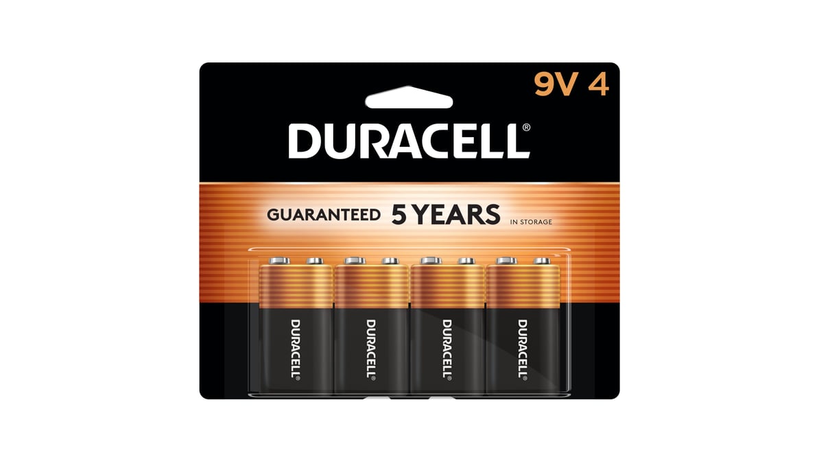 Duracell Coppertop 9V Alkaline Batteries (4 ct) Delivery - DoorDash