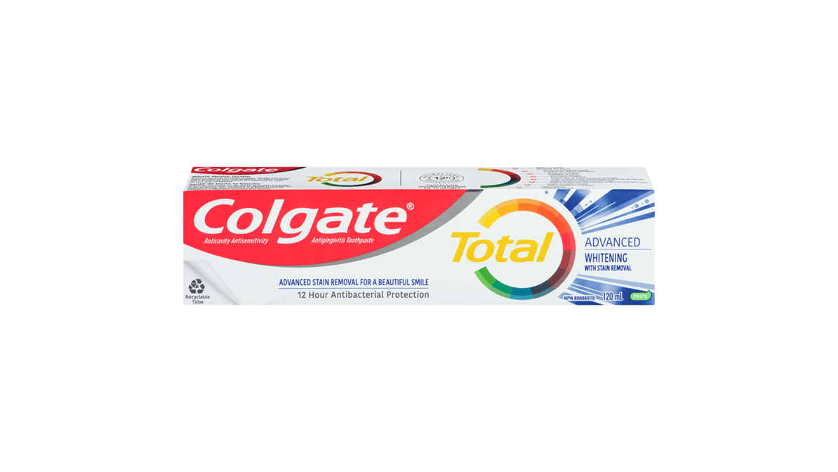 Colgate® Total 12 Advanced Whitening, Multi-Benefit Toothpaste - 75ml
