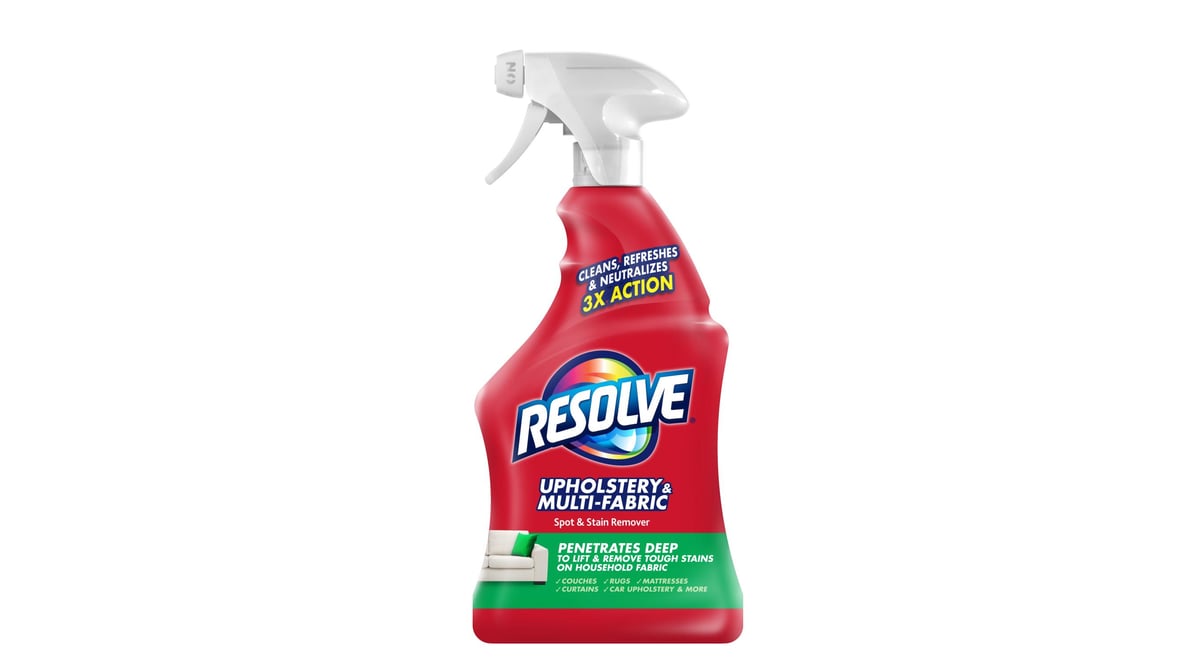 Resolve Upholstery Cleaner & Stain Remover, Multi-Fabric Cleaner 22 oz  (Pack of 4)