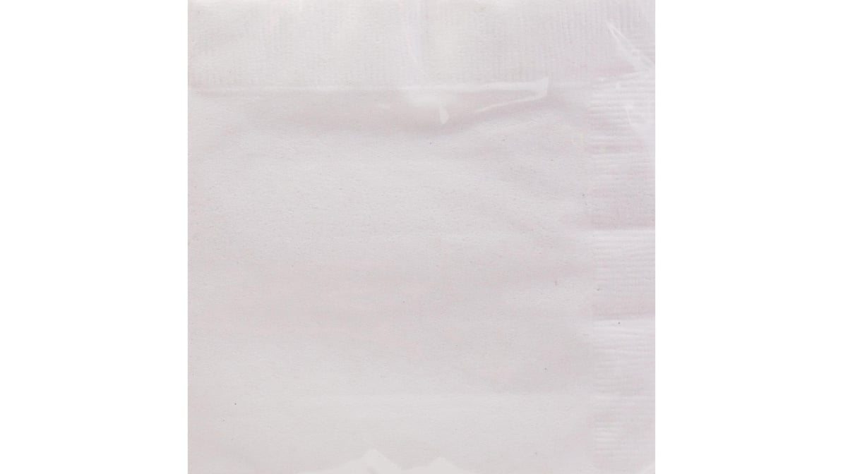 Vanity Fair Entertain Disposable Paper Napkins, White, 40 Count 