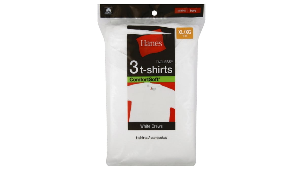 Hanes Boys' Tagless T-Shirts