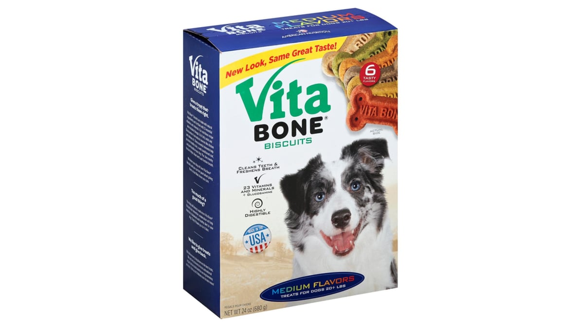 Vita Bone Dog Biscuits, Multi Flavor, Large - 48 oz